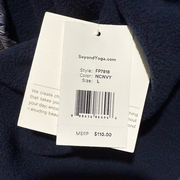 *NWT* Beyond Yoga New Terrain Pullover - Nocturnal Navy - Picture 3 of 5